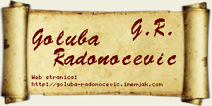 Goluba Radonoćević vizit kartica